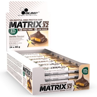 OLIMP MATRIX PROTEIN BAR 80g BATON BIAŁKOWY 24szt