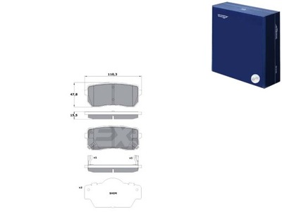 Тормозные колодки тормозные kia carnival 06- задняя tomex brakes фото №1