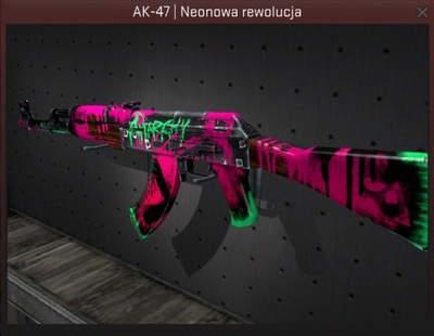 AK-47 NEONOWA REWOLUCJA Neon Revolution PB/FT CS GO CS2 skin