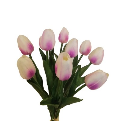 Tulipany Gumowe Bukiet Kwiat 10 sztuk