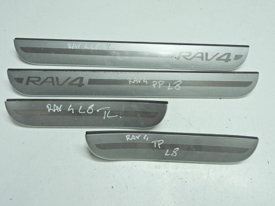 Toyota rav4 iii lift комплект накладки поріг фото №1