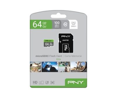 Karta pamięci PNY 64GB microSDXC 100MB/s UHS-I U1