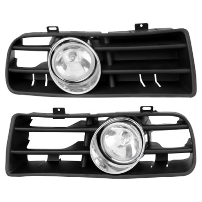 Volkswagen golf iv 1997-2003 комплект протитуманних фар i решітка ліва + права фото №1