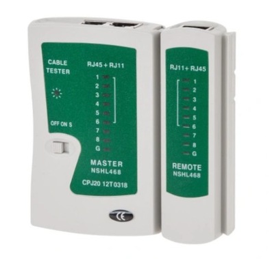 Tester do kabli sieciowych LAN RJ45 RJ11___NAR-092