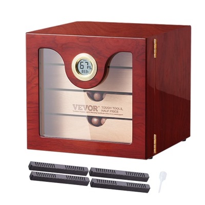 VEVOR Humidor Do Cygar 50-100 Humidor Na Cygara Szafka Drewna Cedrowego