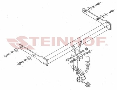 BARRA DE REMOLQUE GANCHO DE REMOLQUE VW GOLF V 3/5D 11/2003-2008  