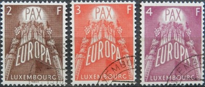 Luksemburg Mi. 572 - 574 kas, 1957 r.