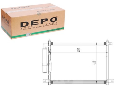 DEPO CONDENSER AIR CONDITIONER DAEWOO KALOS 02-03  