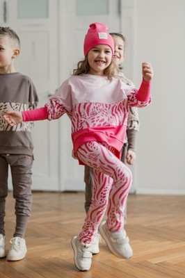 Legginsy Nitki Kids r.92/98 pink