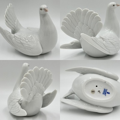 nmmt3 Lladró Biały gołąb - figurka porcelanowa