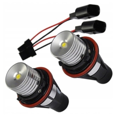 RINGI LED (СВІТЛОДІОД) MARKER ANGEL EYES 2 ШТУКИ. 7000K 10WAT DO BMW E39 E53 E60 E65 E87