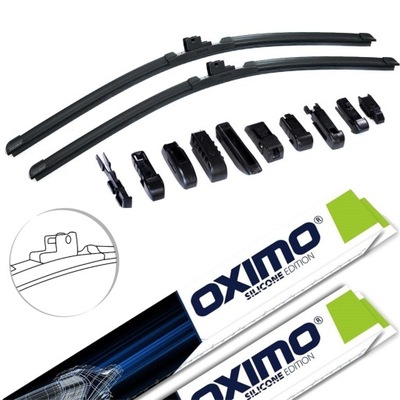 WIPER BLADES FLAT 600+575MM 60+57,5CM OXIMO  