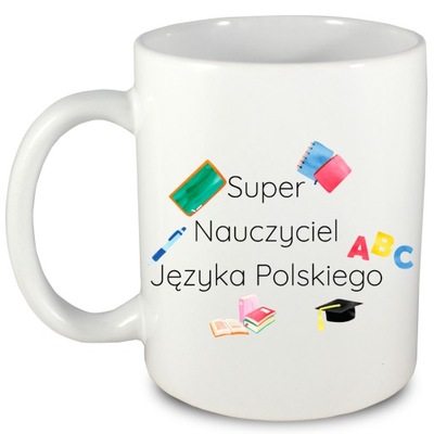 Kubek prezent dla nauczyciela JĘZYKA POLSKIEGO