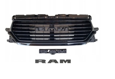 Dodge ram 1500 2019-2024 решётка  решётка радиатора чёрный блеск longhorn limited фото №1