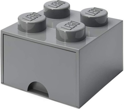 Pojemnik na klocki Lego Brick Drawer 4 ciemnoszary