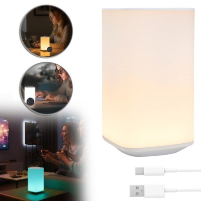 LAMPKA NOCNA DOTYKOWA, ŚCIEMNIANA, LAMPA STOŁOWA LED, LAMPKA NOCNA LED