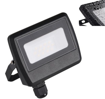 KANLUX HERMETYCZNY NASWIETLACZ DIODO LUMINOSO LED HALÓGENO ANTEM 10W NEUTRALNY 4000K NEGRO  