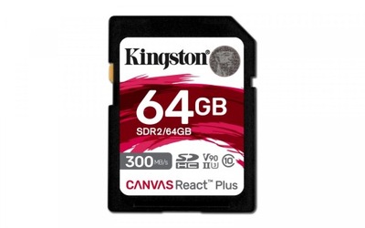 Karta pamięci SD 64GB Canvas React Plus 300/260