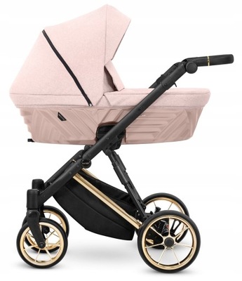 Różowy wózek dziecięcy 3w1 Kunert IVENTO Premium kolor 11 fotelik TRIX