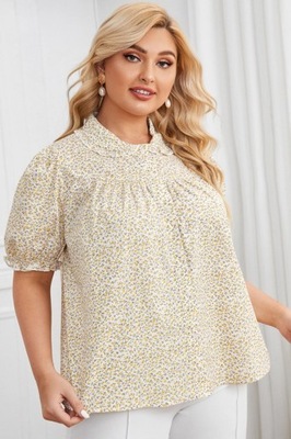 SHEIN PLUS-SIZE BLUZKA DAMSKA W KWIATY 48 VUF