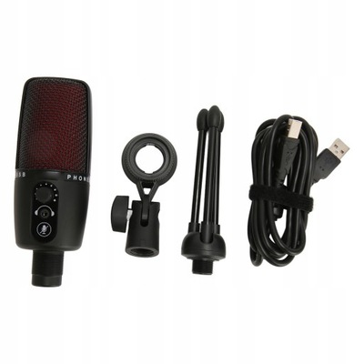 Mikrofon pojemnościowy USB Mikrofon RGB