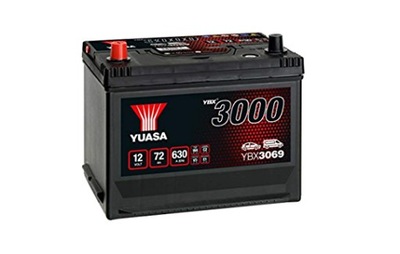 АККУМУЛЯТОР YUASA YBX3069 72AH 630A - ЛЕВЫЙ+