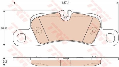 PADS BRAKE REAR TRW GDB1962  