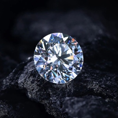 Moissanit 1ct 6,5mm VVS1 D Moissanite Brylant