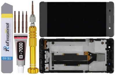 SONY XA F3111 WYŚWIETLACZ LCD EKRAN +RAMKA SZARY