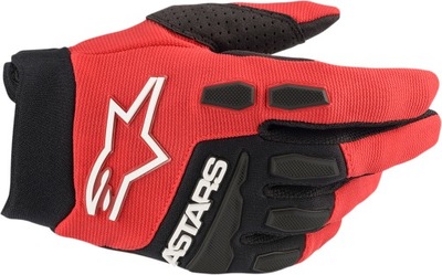 Rękawice Junior Alpinestars Full Bore red L