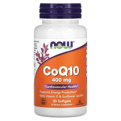 NOW Foods, CoQ10, 400 mg, 30 Softgeli