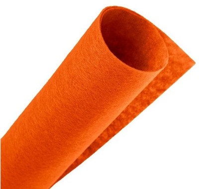 Filc ozdobny podkładki 20x30cm pomarańczowy 10 szt