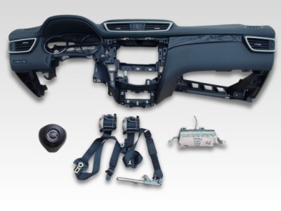 Nissan qashqai ii lift приборная панель ремни подушка безопасности фото №1
