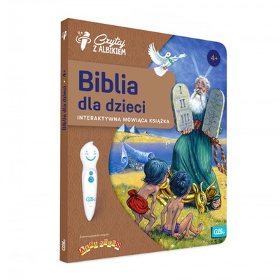 Czytaj z Albikiem BIBLIA DLA DZIECI OD 4 LAT PREZENT NA KOMUNIĘ KOMUNIA