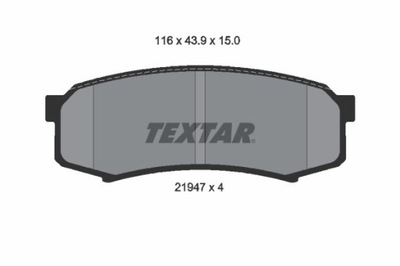 TRINKELĖS STABDŽIŲ TOYOTA GAL. LANDCRUISER 03-/PAJERO 03- 2194701 