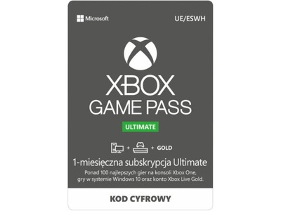 Xbox Game Pass Ultimate - Kod aktywacyjny 1 msc