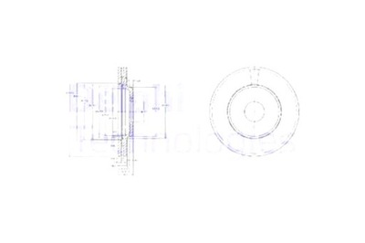 DELPHI DISCOS DE FRENADO 2SZT. PARTE DELANTERA SAAB 900 I 9000 2.0 2.1 2.3  