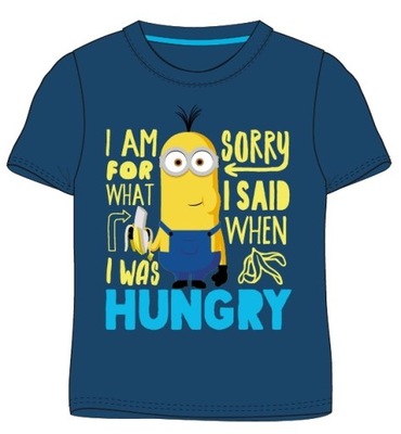 KOSZULKA CHŁOPIĘCA TSHIRT MINIONKI - 128