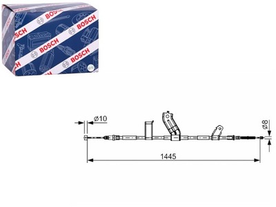 ТРОС ТОРМОЗНОЙ РУЧНОГО ЗАД P CHEVROLET SPARK 1.0-1.2LPG 03.10-