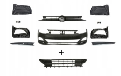 Бампер передній перед vw polo 2017- новий model фото №1