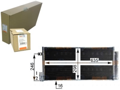 Behr hella конденсатор кондиционера fiat bravo/ gran фото №1