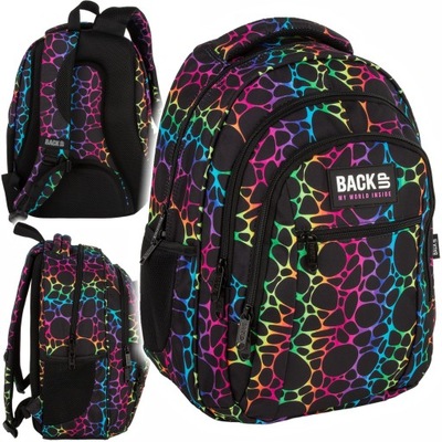 PLECAK BACKUP OD 3 KLASY 3 KOMOROWY Fluo