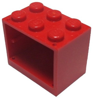 LEGO 4532a Czerwony pojemnik 2x3x2 1szt