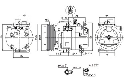 NISSENS COMPRESOR MAZDA MAZDA 6 02-  