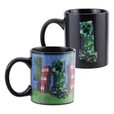 KUBEK TERMOAKTYWNY MINECRAFT CREEPER KUBEK ZMIENIAJĄCY KOLOR 300ML PREZENT