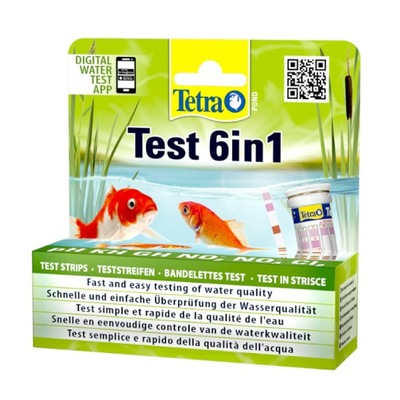Tetra Pond test 6in1 testy paskowe do oczka wodnego 25szt