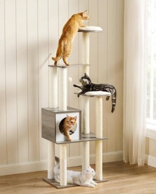 Drapak Wieża wysokiDla kotów Feandrea 165cm. PCT166G01
