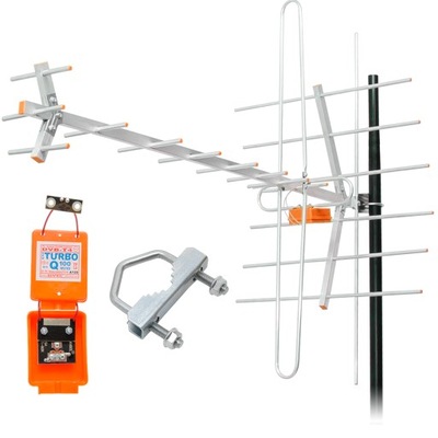 ANTENA ZEWNĘTRZNA DVB-T2 KIERUNKOWA FULLHD ULTRAHD 4K MUX8 DAB+ LTE