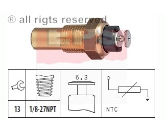 SENSOR TEMPERATURA DE AGUA OPEL ASTRA 1.4 1.6 91-  