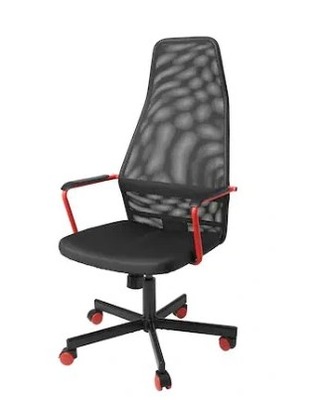 IKEA HUVUDSPELARE Krzesło gamingowe biurowe czarny